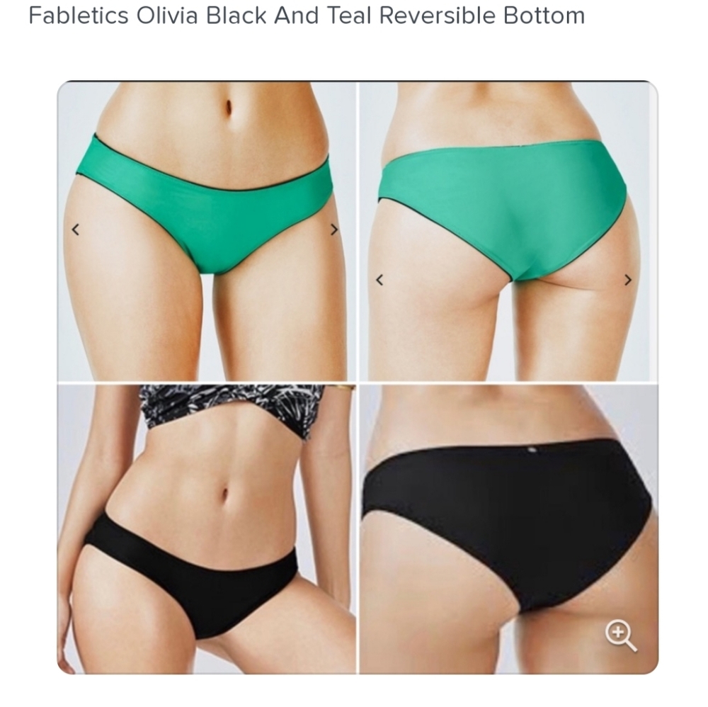 Fabletics Reversible Bikini Bottom. Sz. L